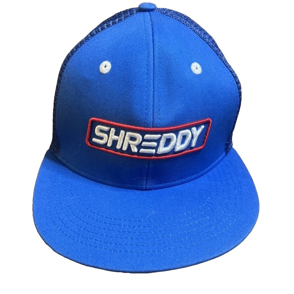 Shreddy Lyfe Mesh Snapback Trucker Hat Royal Blue OSFA Adult